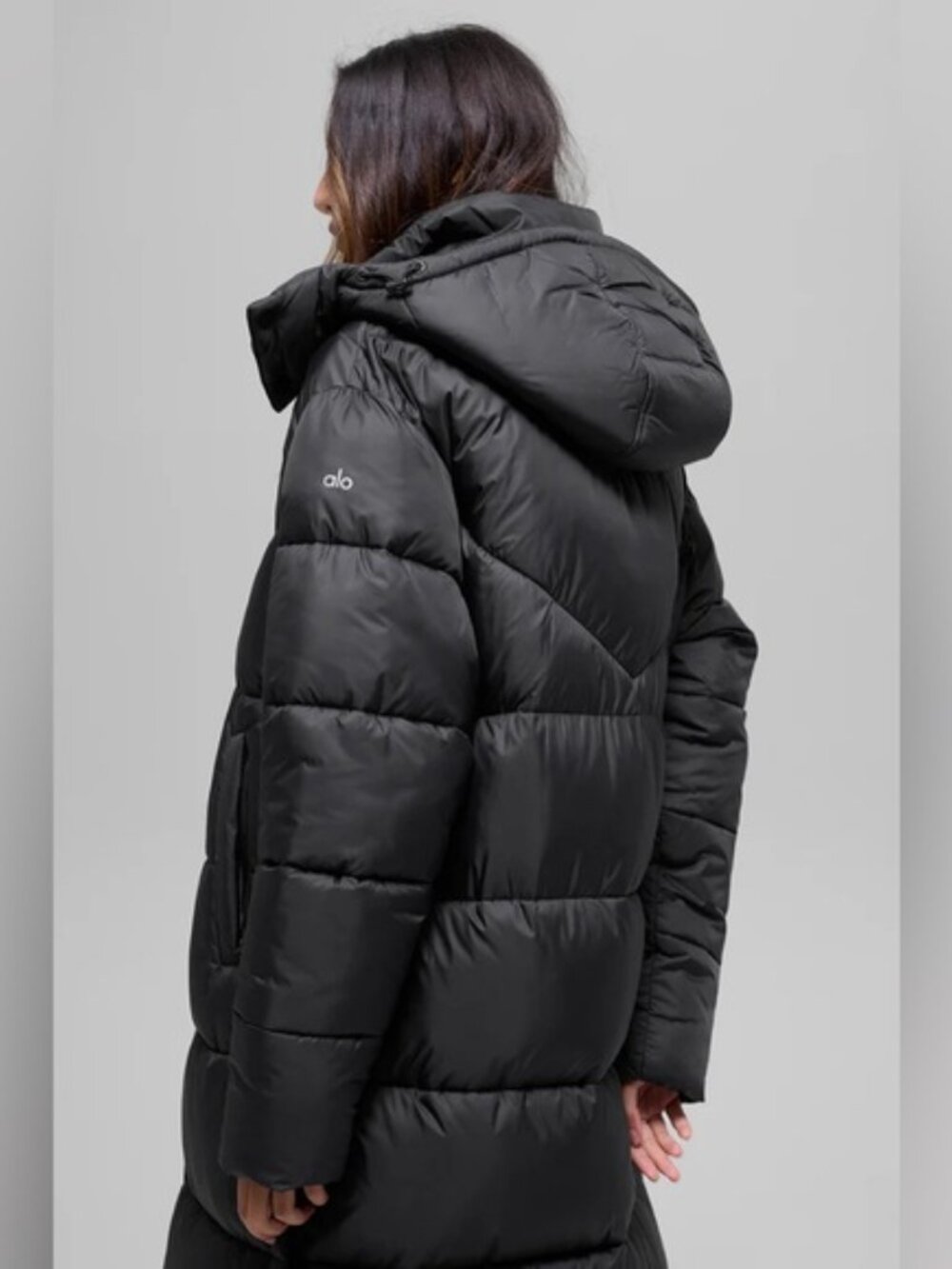 NEW ALO Gold Rush Puffer Trench Long Coat Jacket | US XS Unisex - Picture 6 of 14